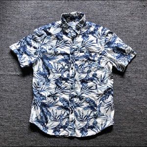 Casual Hawaiian Print Button Up